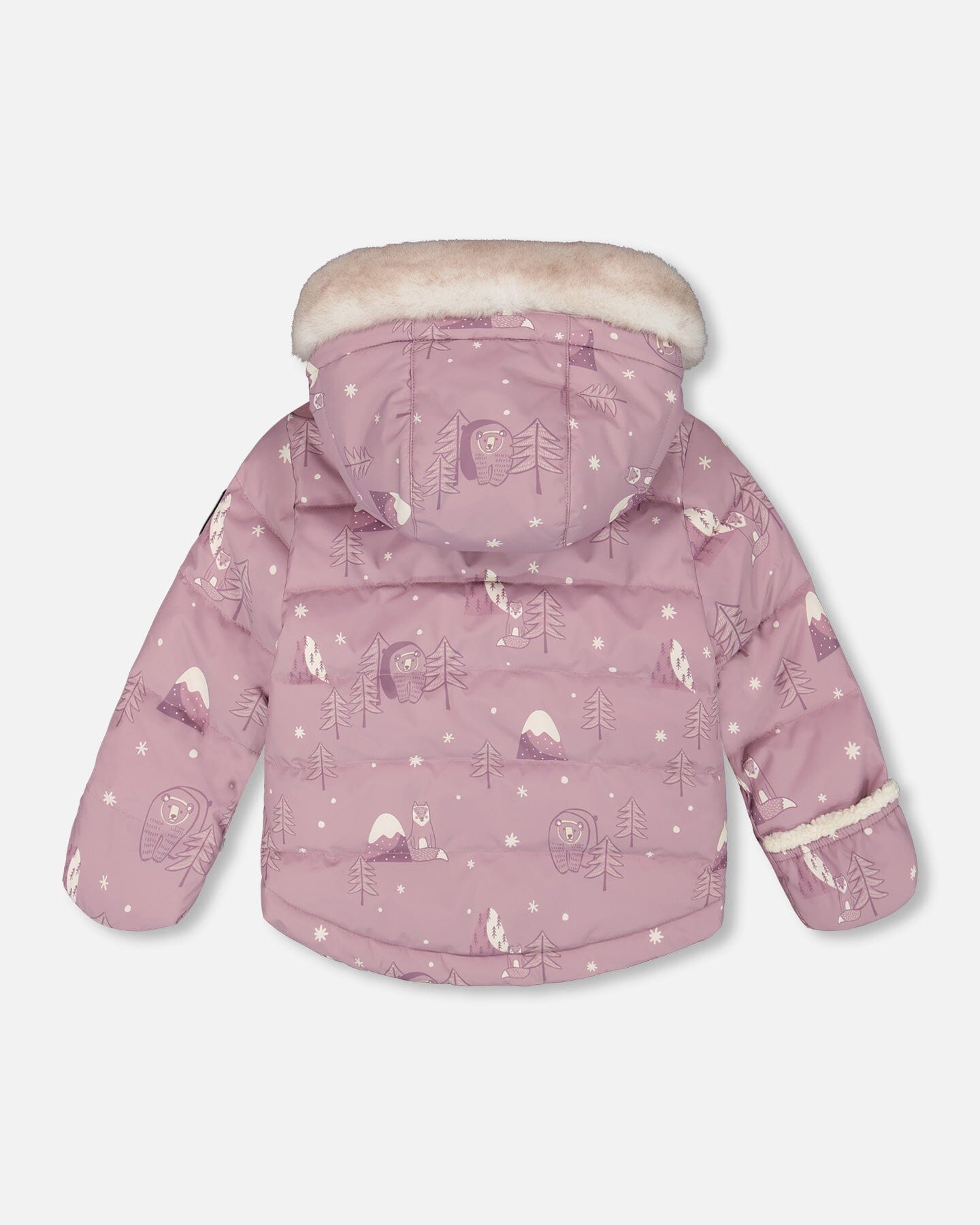 Two-Piece Baby Snug Snowsuit Purple Bear Print - H10A501_003
