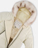 One-Piece Baby Layette Snowsuit Designed For Car Seat White Asparagus - H10A602_165