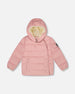 Compressible Winter Puffy Coat Designed For Car Seat Dusty Pink - H10B500_637