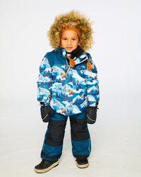 Two-Piece Discover Snowsuit Dark Teal Snowsuits Deux par Deux 