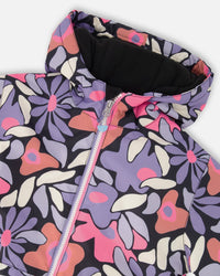 Two-Piece Chill Outerwear Set With Light Insulation Purple Gray - H10MG10_592