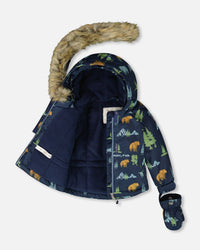 Two-Piece Baby Play Snowsuit Blue Gray - H10PBB85_432