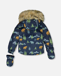 Two-Piece Baby Play Snowsuit Blue Gray - H10PBB85_432