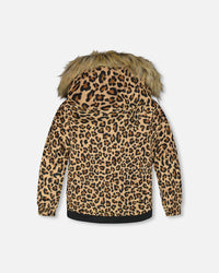 Two-Piece Play Snowsuit Beige Leopard - H10PG21_042