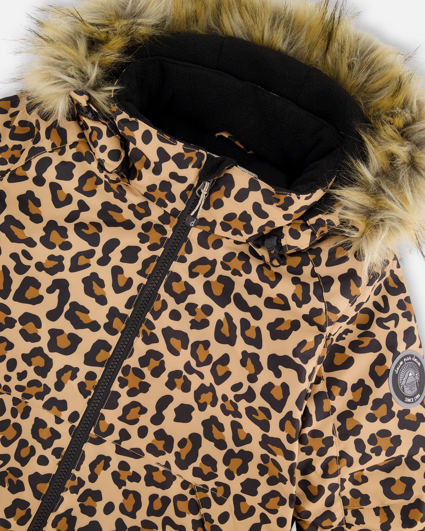 Two-Piece Play Snowsuit With Animal Print Jacket Black - H10PG21_999