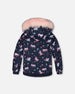 Two-Piece Play Snowsuit With Printed Jacket And Solid Pant Candy Pink - H10PG95_639