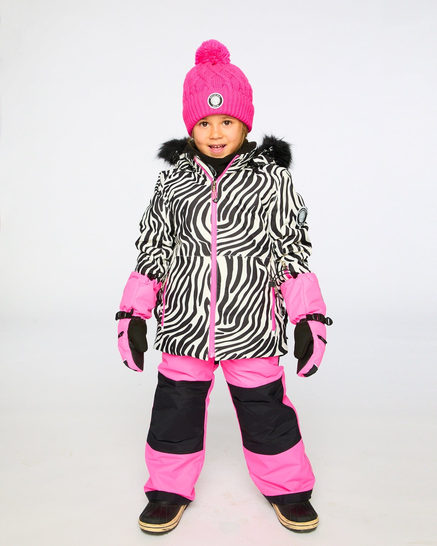Winter Mittens Teknik Fuchsia Winter Accessories Deux par Deux 