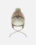 Lined Baby Knit Pompom Hat With Ear Flaps Blue Purple - H10ZA04_969