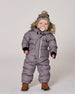 Lined Baby Knit Pompom Hat With Ear Flaps Blue Purple - H10ZA04_969