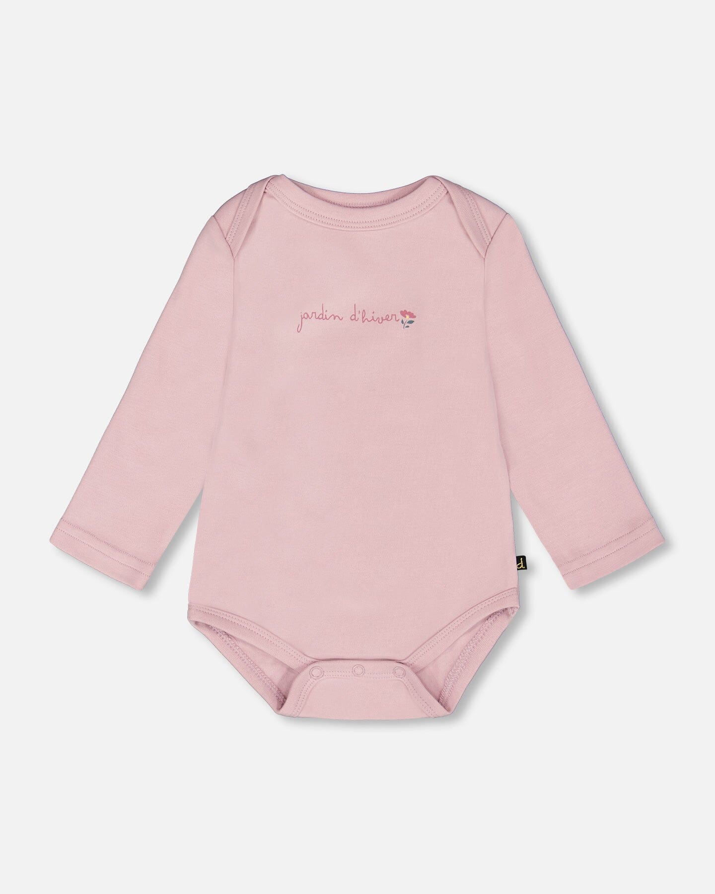 Organic Cotton Long Sleeve Romper Neutral Purple - H20A70_557