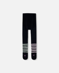 Knit Tights Dark Blue - H20ET_499