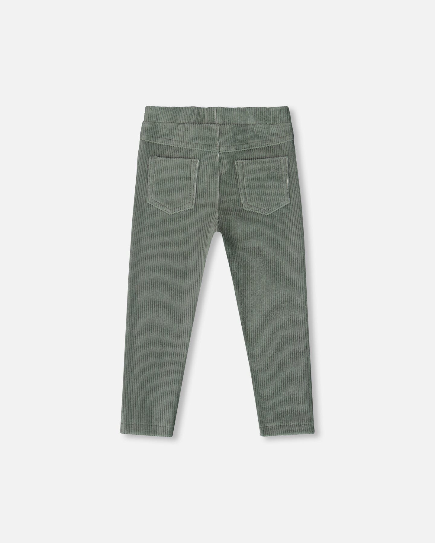 Stretch Velour Tregging Jade Green - H20F20_325