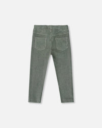 Stretch Velour Tregging Jade Green - H20F20_325