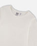 Jersey Top Off-White With Embroidered Floral Sleeves - H20F70_101