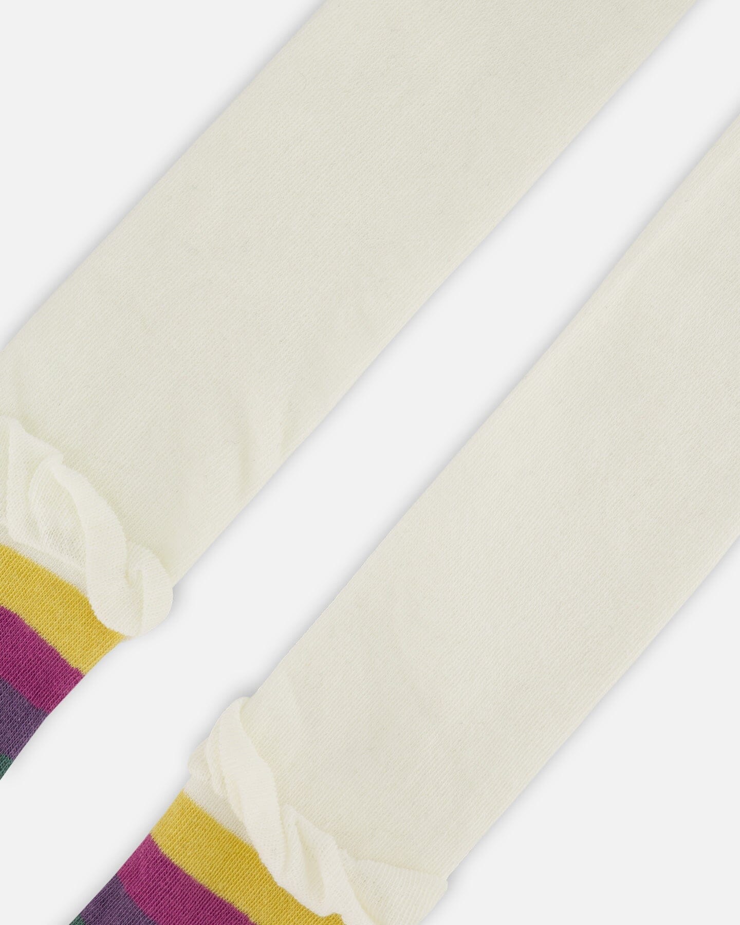 Striped Footed Knit Tights Off-White - H20FT_101