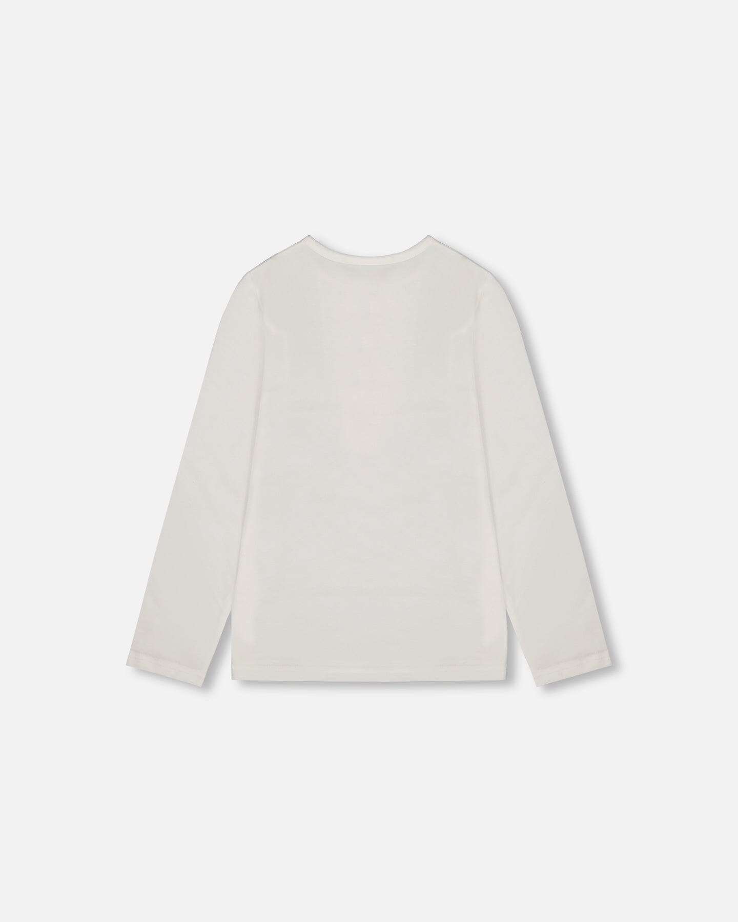 Organic Cotton Long Sleeve T-Shirt Off-White With Hot Chocolate - H20G70_101