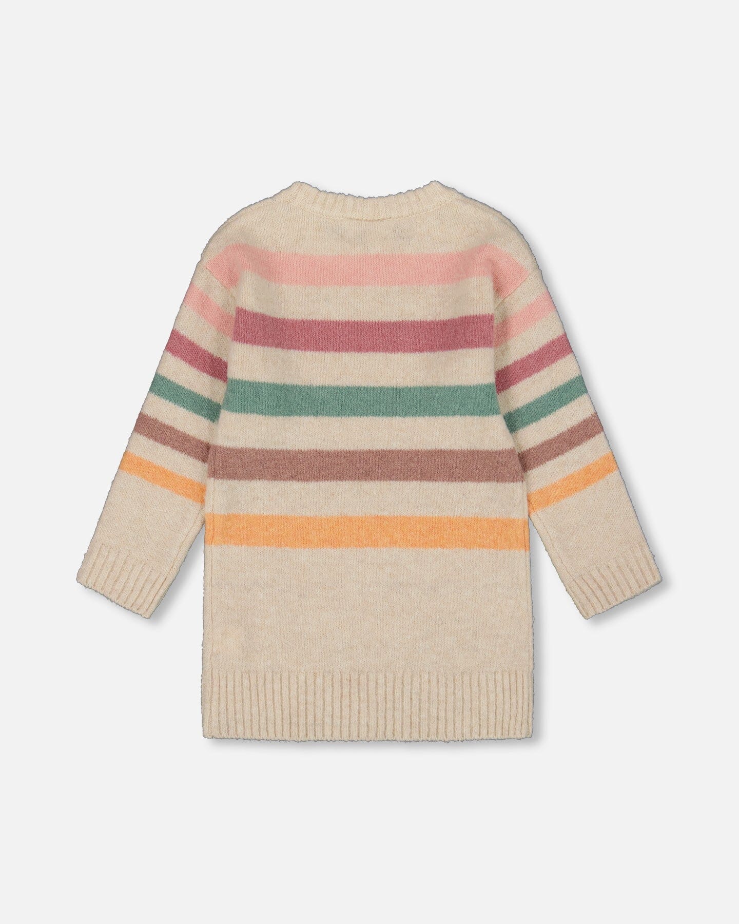 Knitted Tunic Off-White With Stripes - H20GT76_101