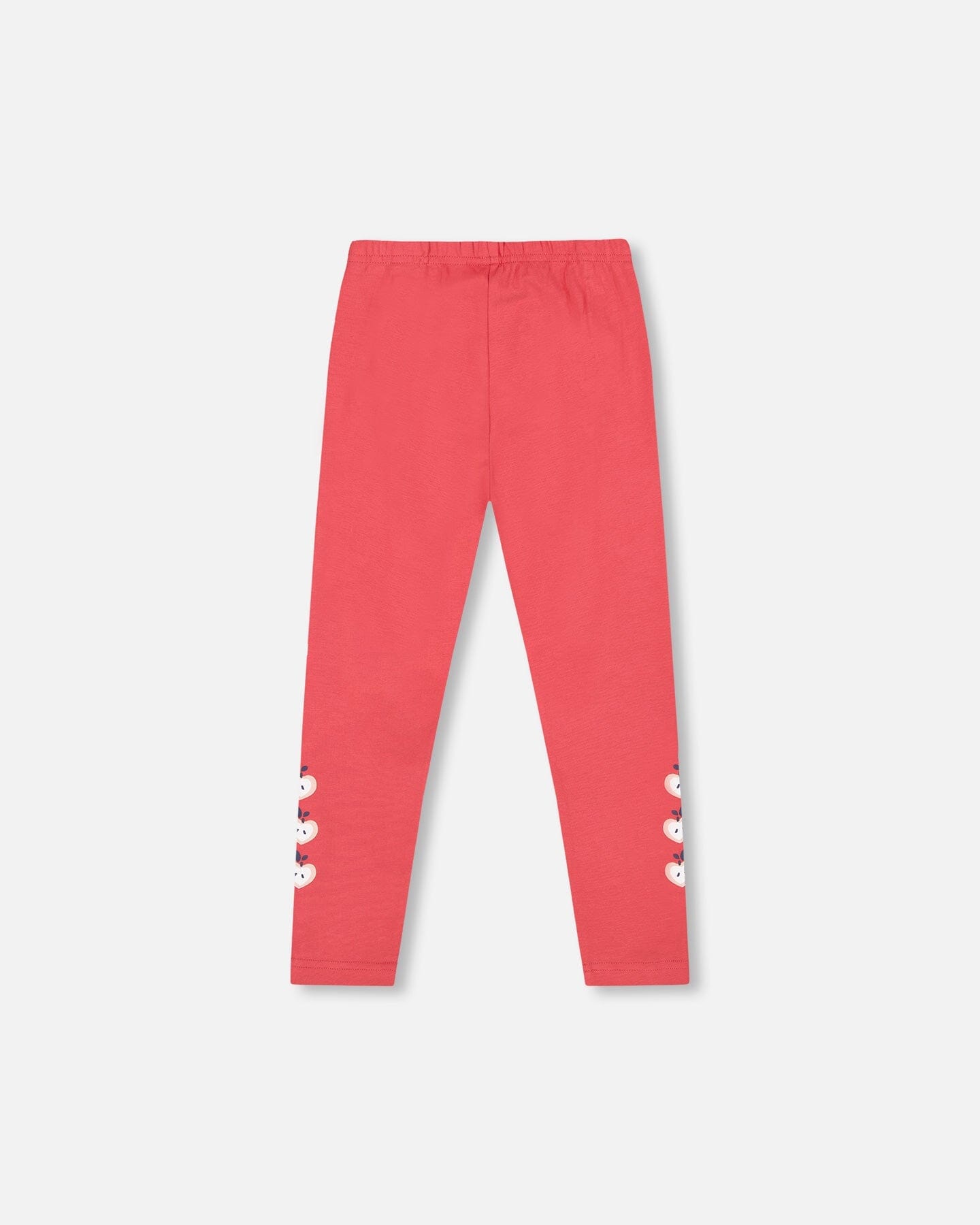Organic Cotton Leggings Red With Apples - H20I60_709