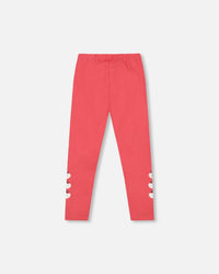 Organic Cotton Leggings Red With Apples - H20I60_709