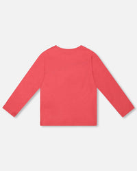 Organic Cotton T-Shirt Red With Mini Apples - H20I70_709