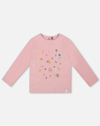 Organic Cotton Long Sleeve T-Shirt Dusty Pink - H20J70_617