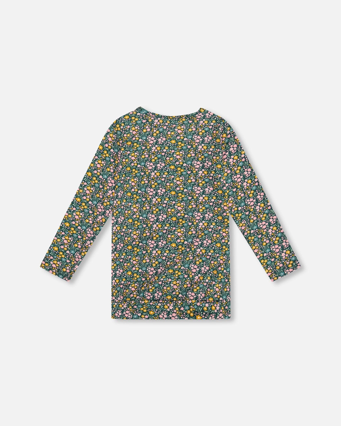 Jersey Tunic Green With Floral Print - H20J77_073