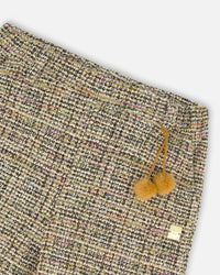 Tweed Flare Pants Beige And Black Pants & Shorts Deux par Deux 