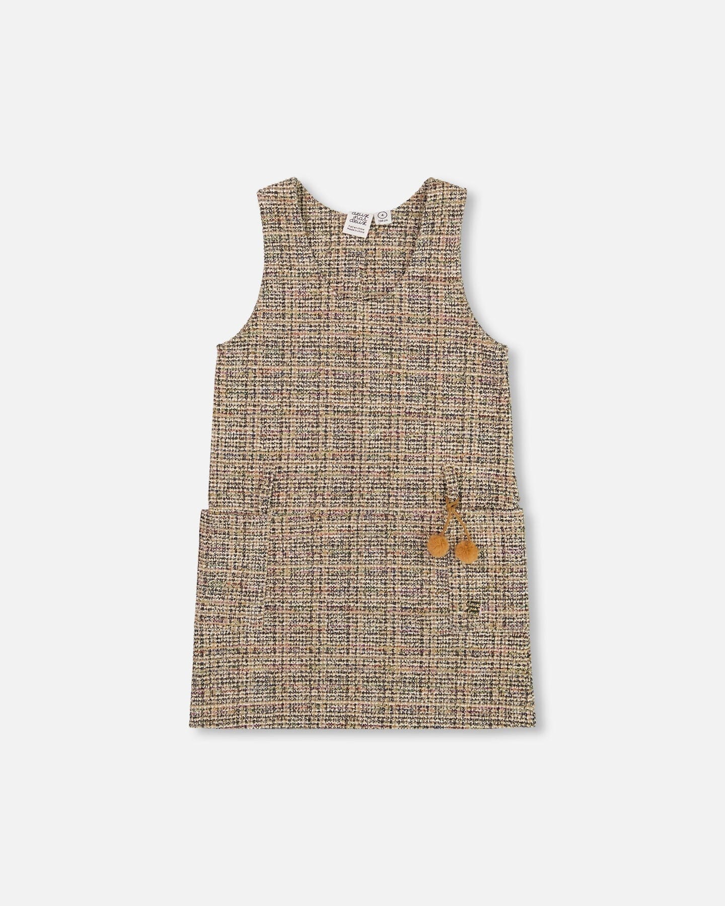 Tweed Jumper Beige And Black - H20LG40_000