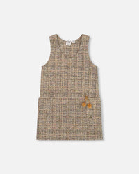 Tweed Jumper Beige And Black - H20LG40_000