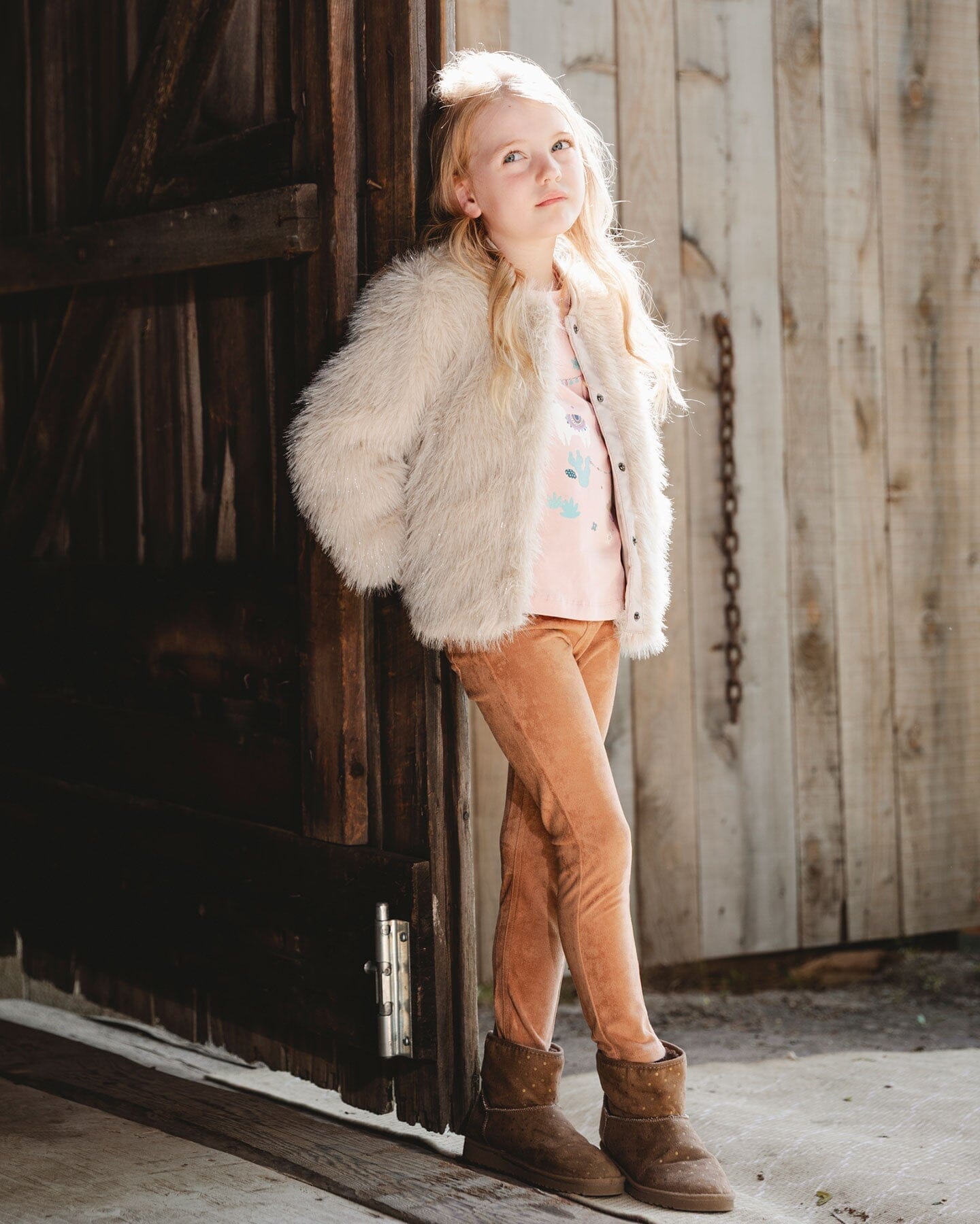 Stretch Suede Treggings Light Pecan Brown - H20M21_960