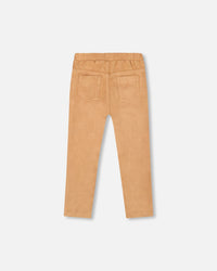 Stretch Suede Treggings Light Pecan Brown - H20M21_960
