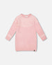 Knitted Dress With Norvegian Jacquard Dusty Pink - H20MT86_276