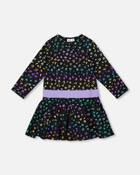 Jersey Dress Multicolor Leopard Print - H20N86_082