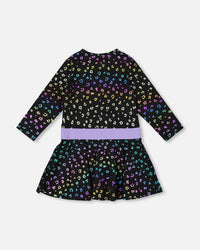 Jersey Dress Multicolor Leopard Print - H20N86_082
