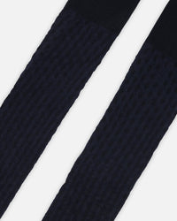 Knit Tights Navy Blue - H20QT_481