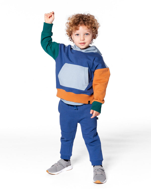 Fleece Sweatpants With Articulated Knees Blue - H20S20_480