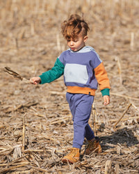Fleece Sweatpants With Articulated Knees Blue - H20S20_480