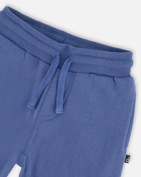 Fleece Sweatpants With Articulated Knees Blue - H20S20_480