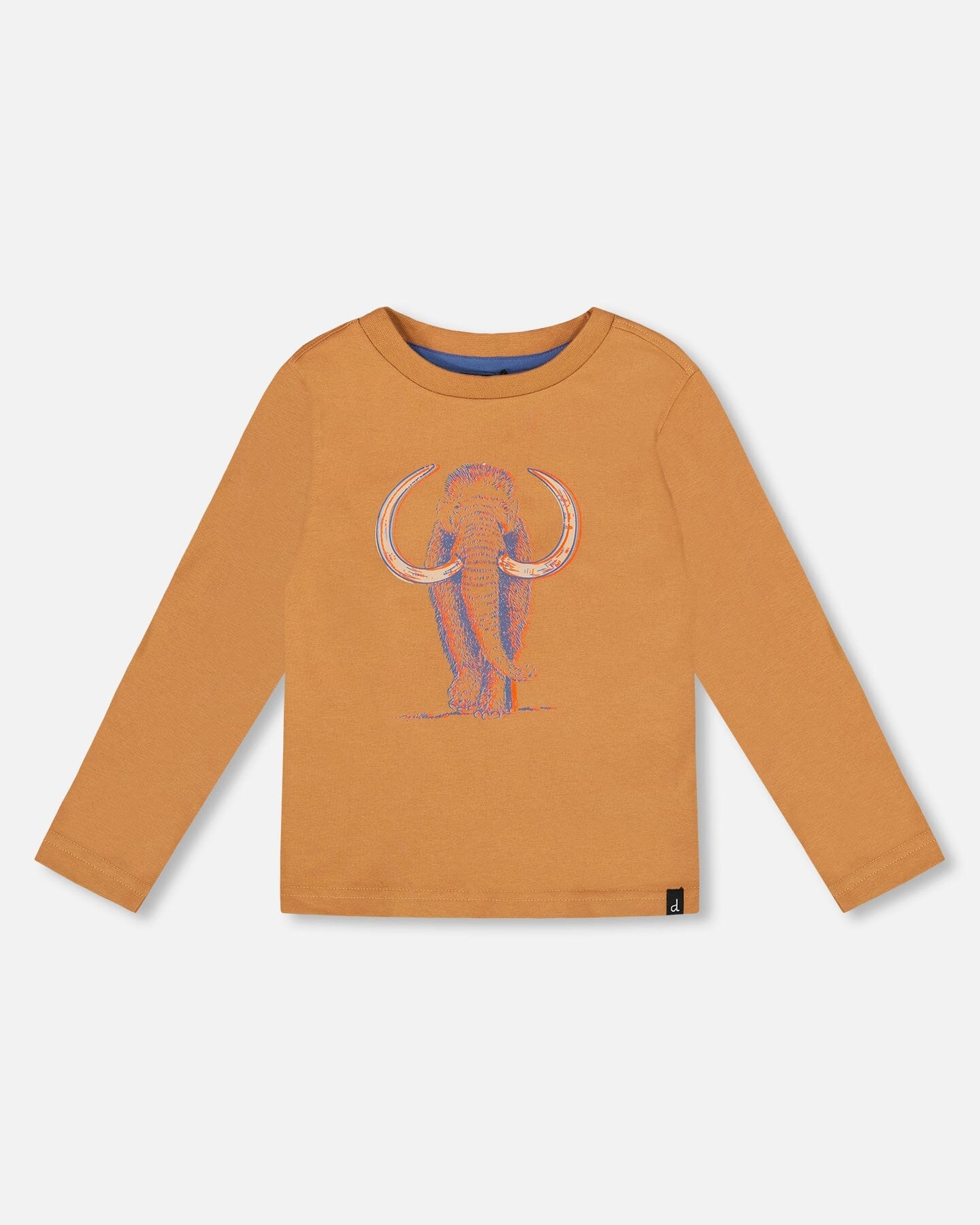 Organic Cotton Long Sleeve T-Shirt Cashew Brown - H20S65_931