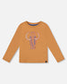 Organic Cotton Long Sleeve T-Shirt Cashew Brown - H20S65_931