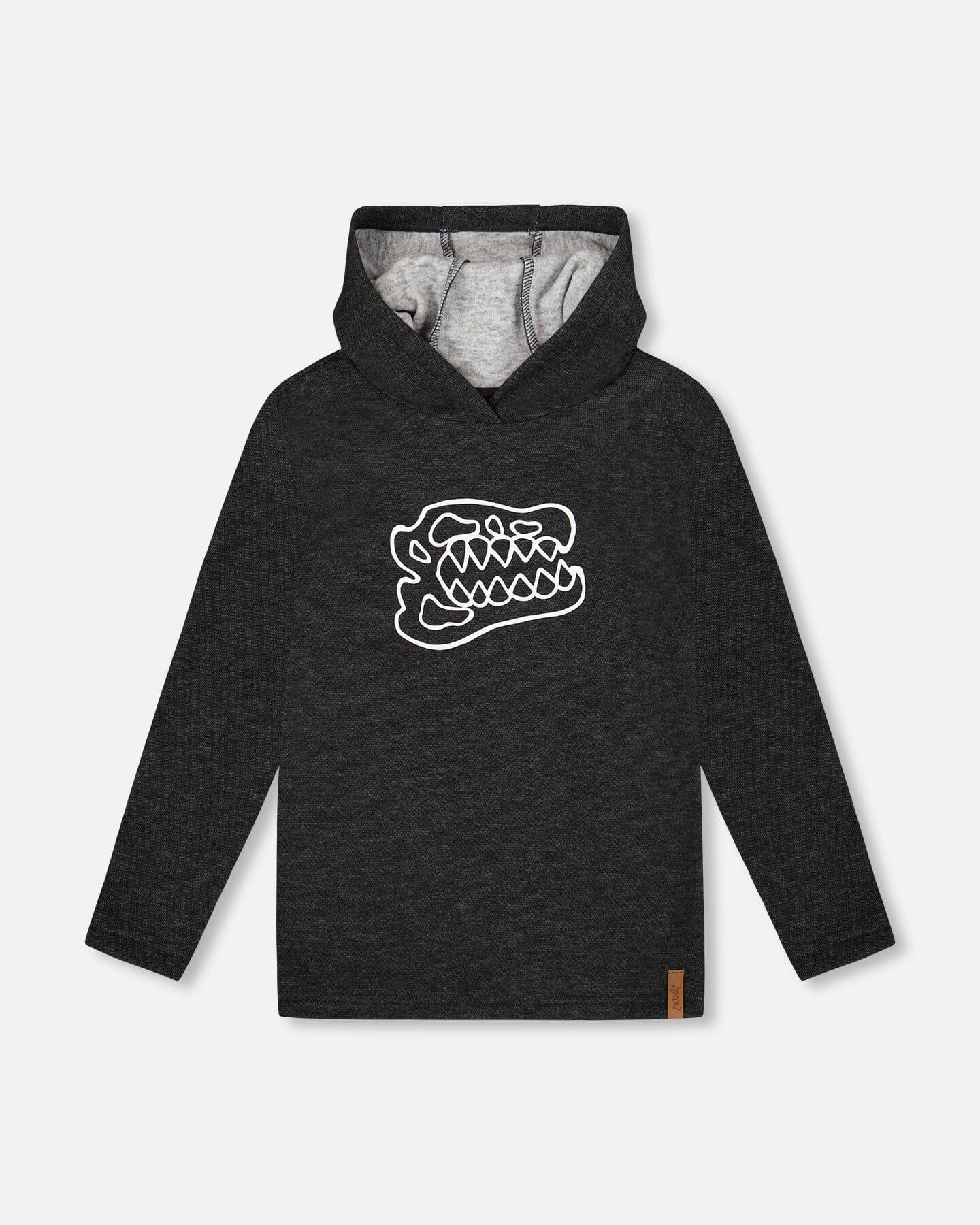 Long Sleeve Super Soft Brushed Jersey Hooded Tee Black - H20U11_999