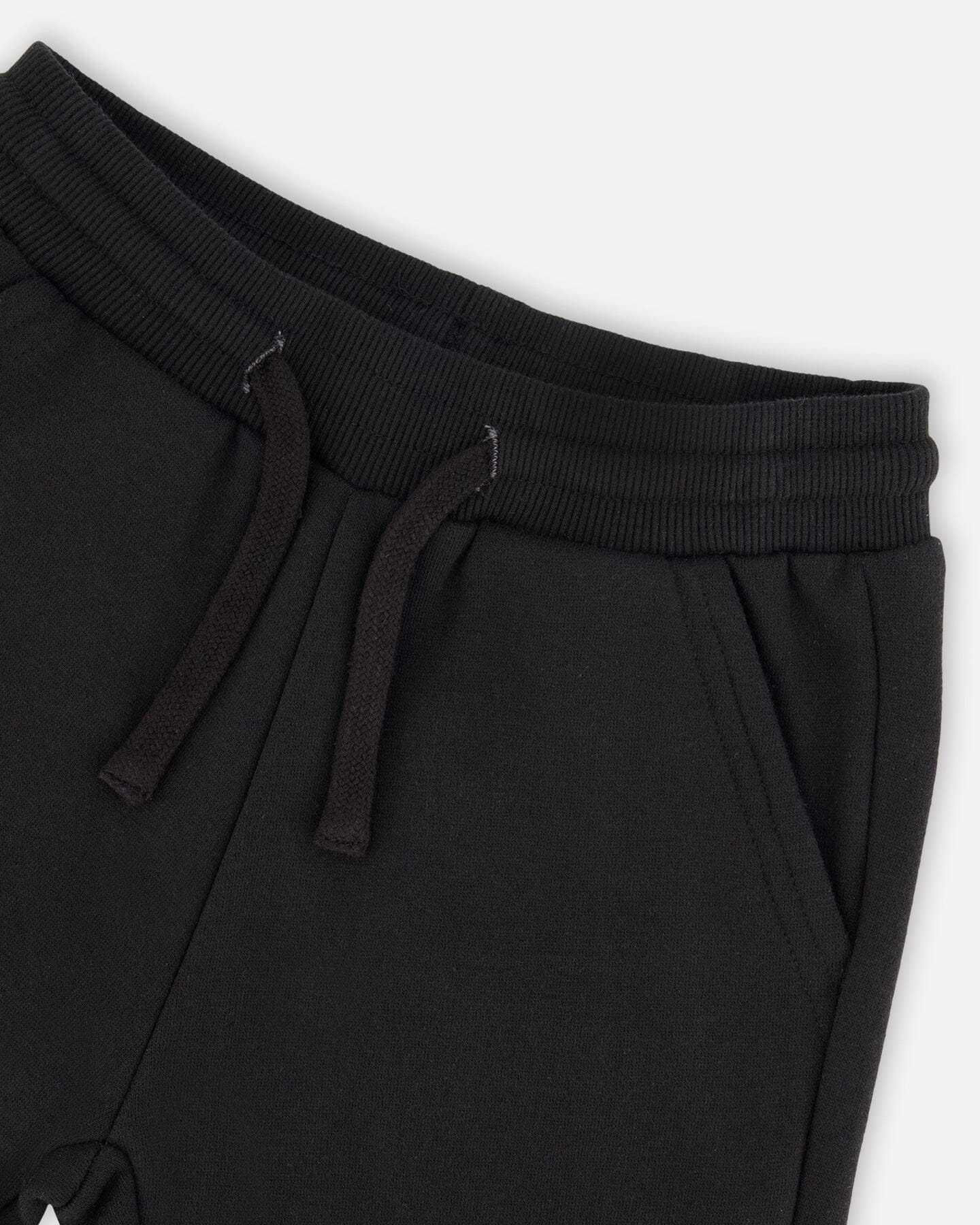 Fleece Sweatpants With Pockets Black - H20U21_999