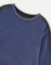 Super Soft Flat Back Rib Sweatshirt Dark Steel Blue - H20U39_482