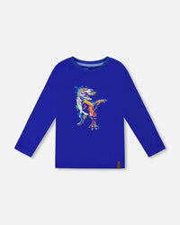 Long Sleeve Jersey Tee Blue - H20U69_470