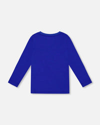 Long Sleeve Jersey Tee Blue - H20U69_470