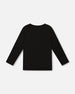 Long Sleeve Cotton Jersey Tee Shirt Black - H20U74_999