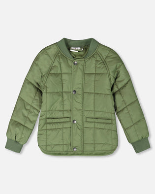 Quilted Mid-Season Jacket Khaki - H20W61_309