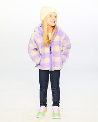 Mid-Season Sherpa Jacket Lavender Outerwear Deux par Deux 