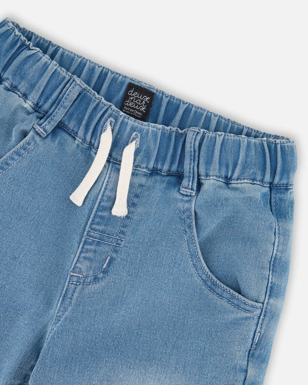 French Terry Jogger Pants Light Blue Denim - H20YB24_125