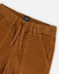 Stretch Corduroy Jogger Pants Brown - H20YB26_966